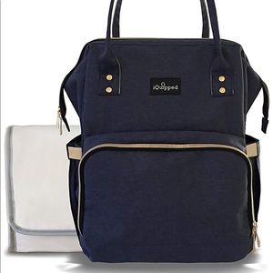 NWOT iQuipped Diaper Bag in Grey w/Changing Pad